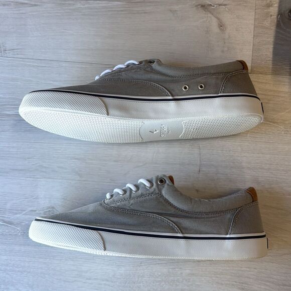 SPERRY Striper II CVO
Vulcanized Sneaker Flat‎ Heel Grey Canvas 13 NWT in box - Picture 11 of 13